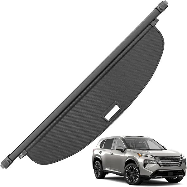 Blycorul Trunk Cargo Cover for Nissan Rogue 2021-2025, Anti-Peeping Retractable Cargo Cover for Security Shade, Privacy Screen with Carbon Fiber Texture, Rogue Accessories（No Rogue Select and Sport）