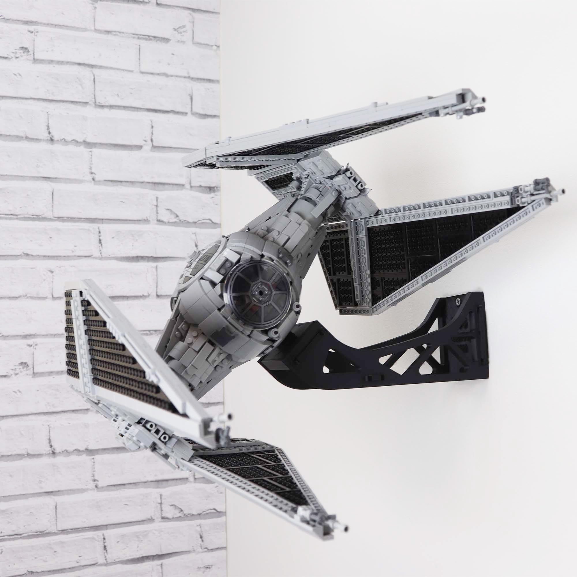 Lego Horizontal Display Wall Mount for UCS TIE Interceptor 75382