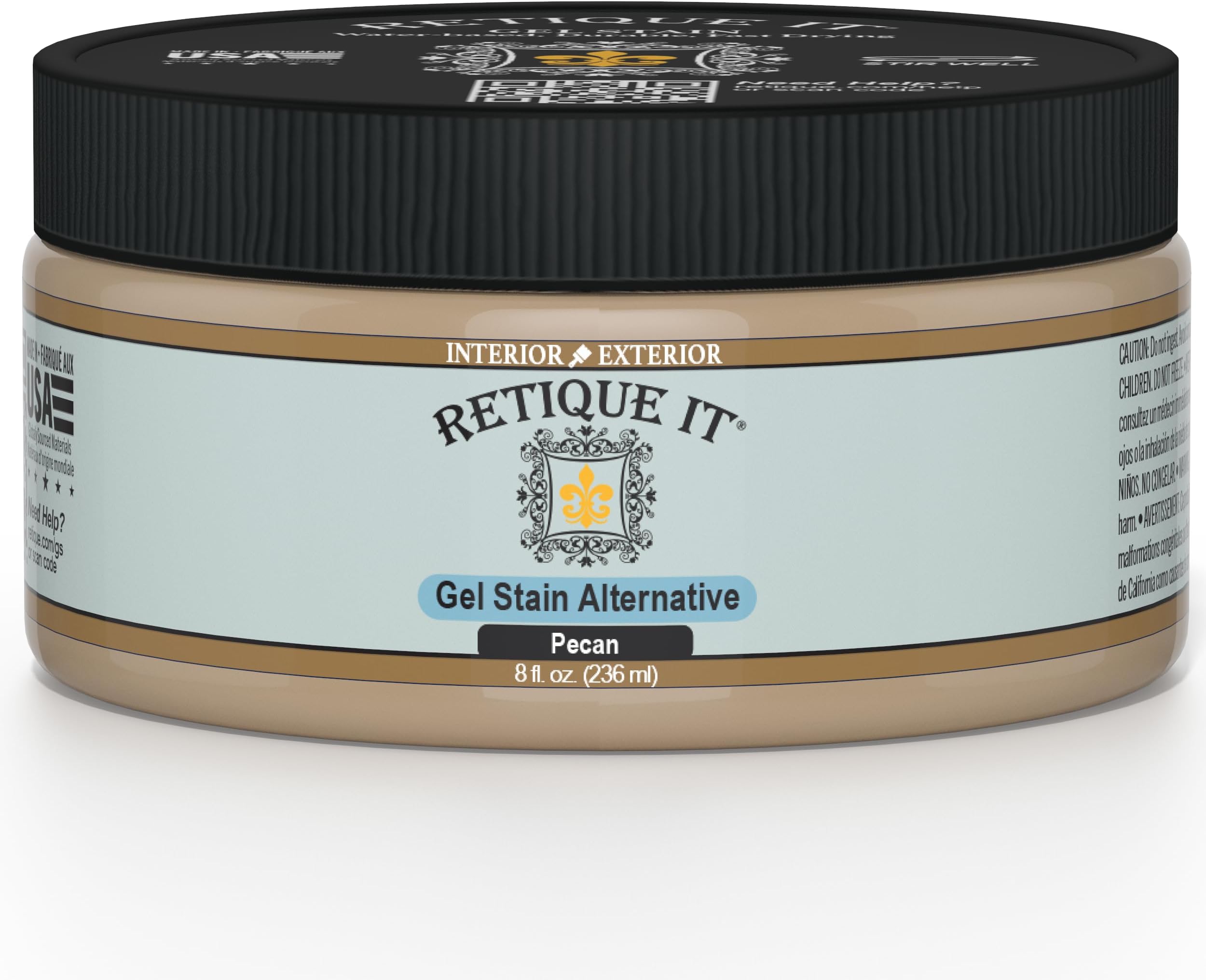 Water-Based Gel Stains (8oz, Pecan)