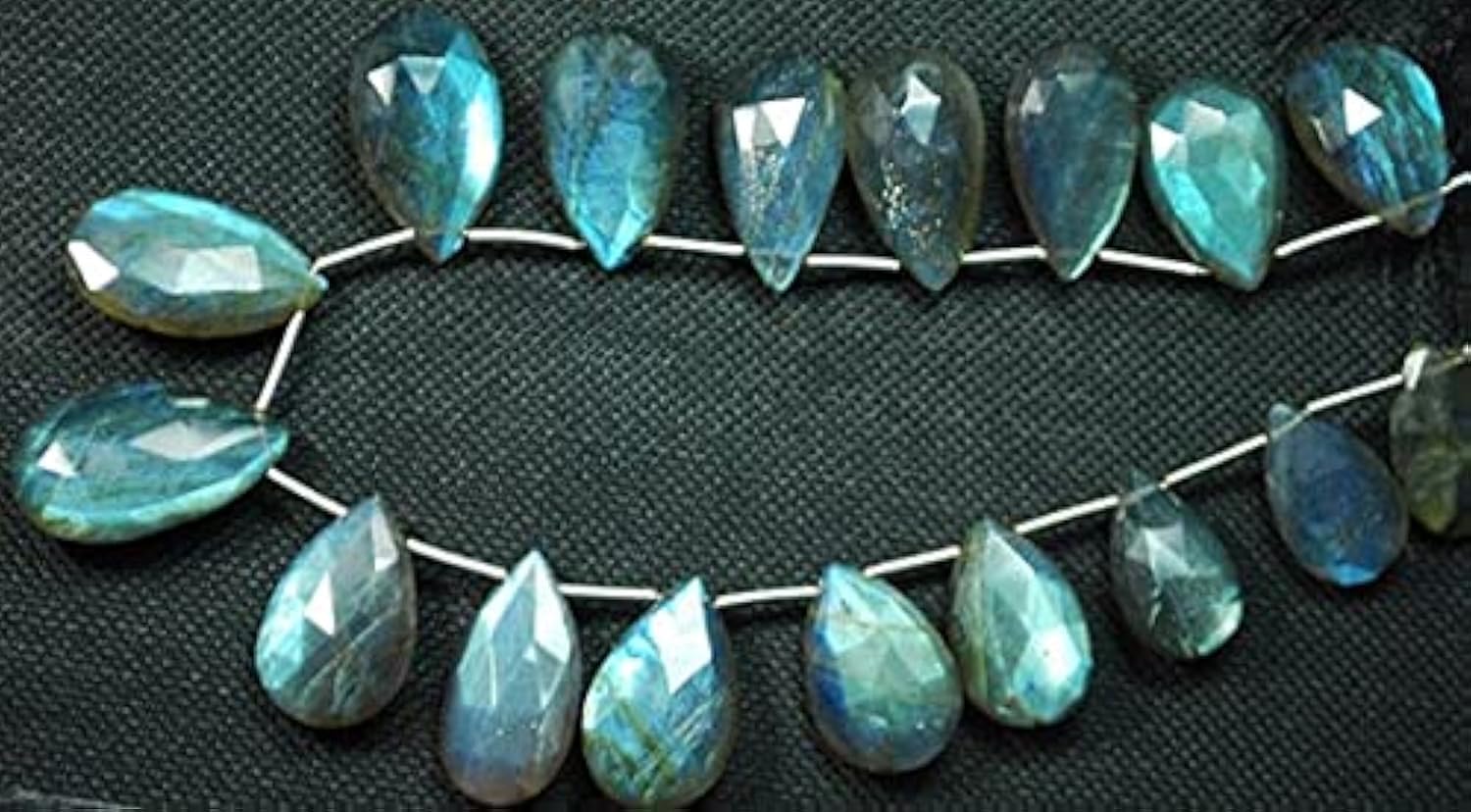 Perles de labradorite bleue en poires pour créer vos bijoux bohèmes chic