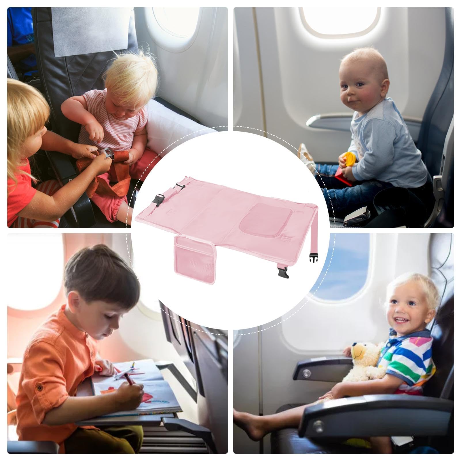 Letto per aereo, per bambini, portatile, estensore per seggiolini per aereo, poggiapiedi per ufficio, per dormire e per lunghi viaggi, auto, vacanze, picnic, viaggi in famiglia