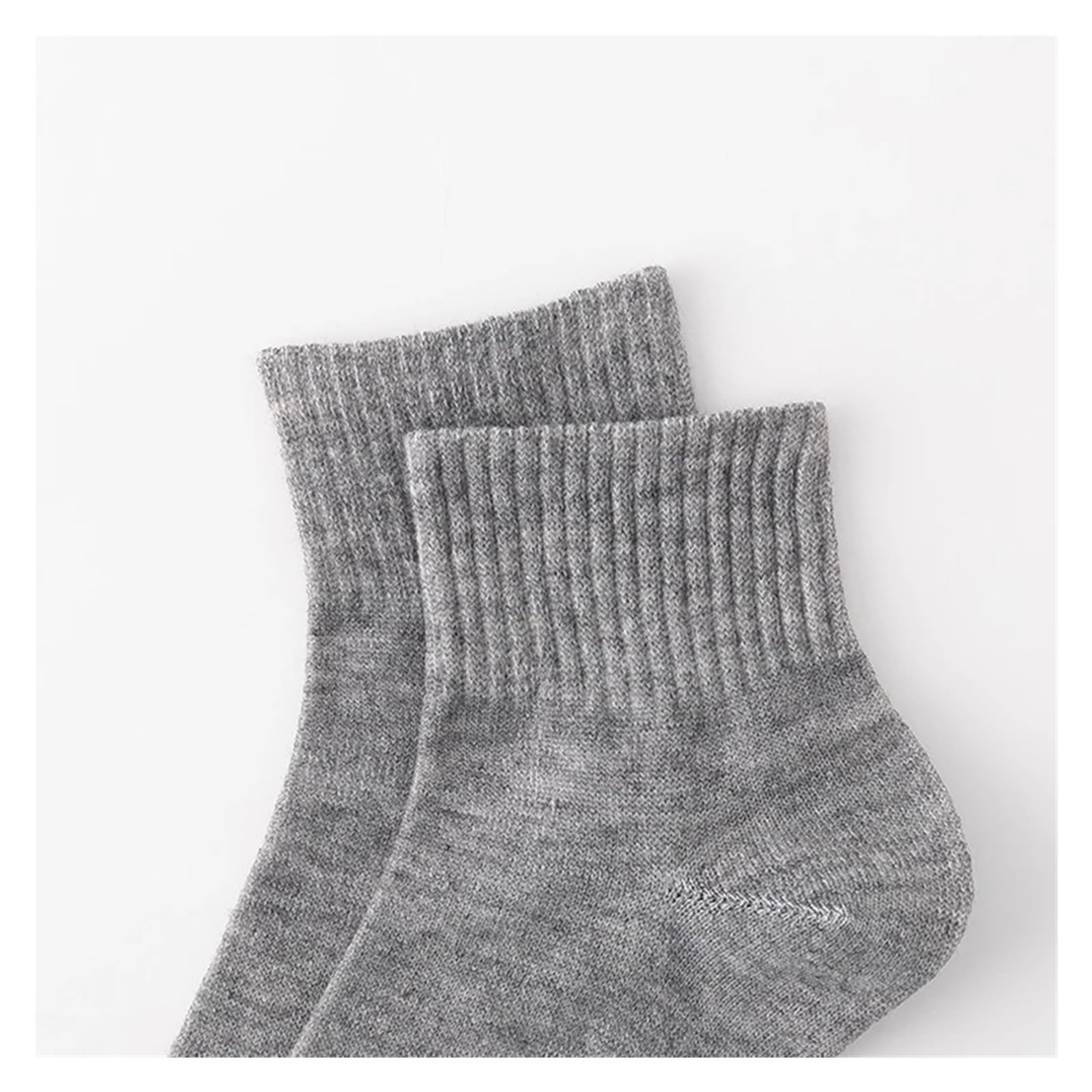 Socquettes Homme Lot de 10 paires chaussettes en coton respirantes for homme, couleur unie, noir et blanc, style décontracté, simple polyvalent, for le sport