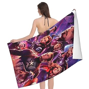 Amazon｜アベンジャーズ バスタオル マイクロファイバー 吸水 速