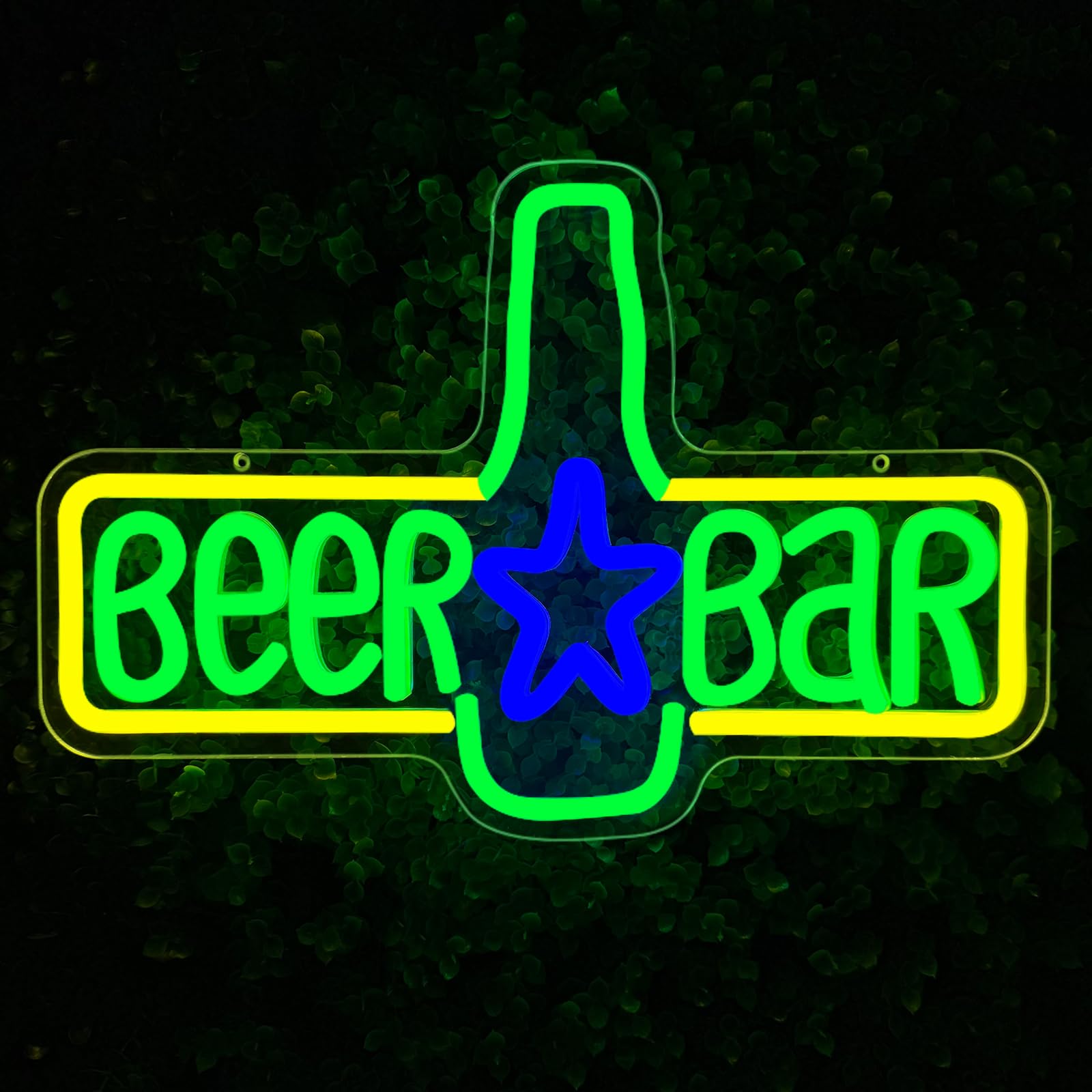 Beer Neon Sign Bar Signs for Wall USB Neon Light Heoneker LED Sign Dimmable Handmade for Beer Club Nightclub Home Hotel Bar Pub Man Cave Shop Beer Club Pub Bistro Party Decoration — image 1