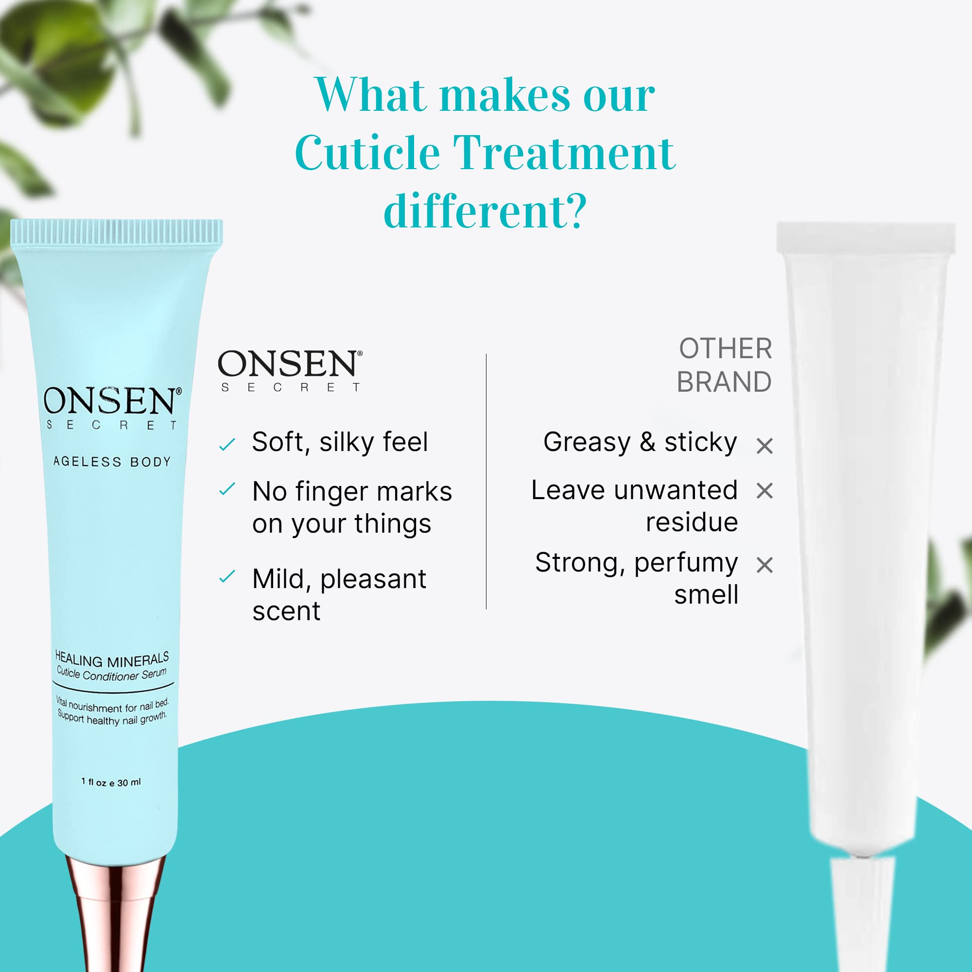 Buy Onsen Cuticle Cream 1pk, Cuticle Oil in Deep Action Japanese Natural Healing Minerals Nail