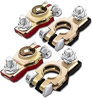 Vista 8 de 2 conectores de terminal de batería, positivo y negativo, terminal de cable de batería, poste superior con parte inferior de plástico, 243407F000