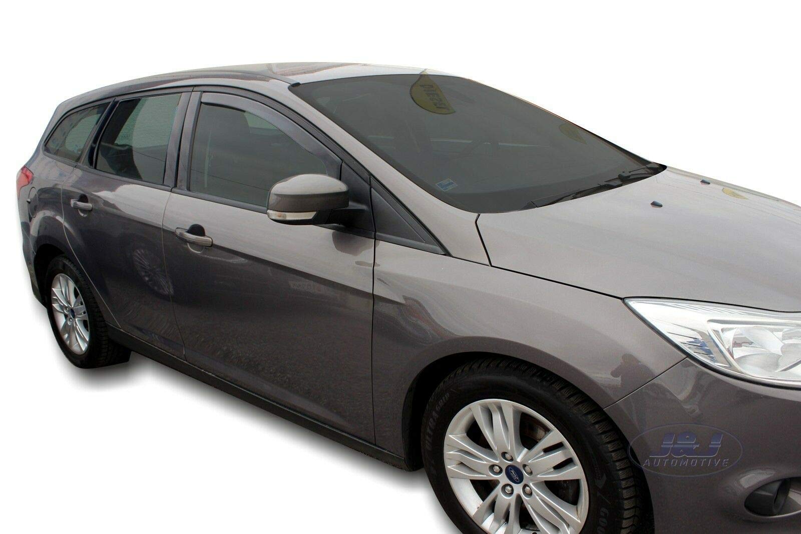 Déflecteurs D'Air HEKO Pour Ford Focus 3 Berline 4P 2010-2018 - Kit 4 Pièces, Montage Intérieur Canal