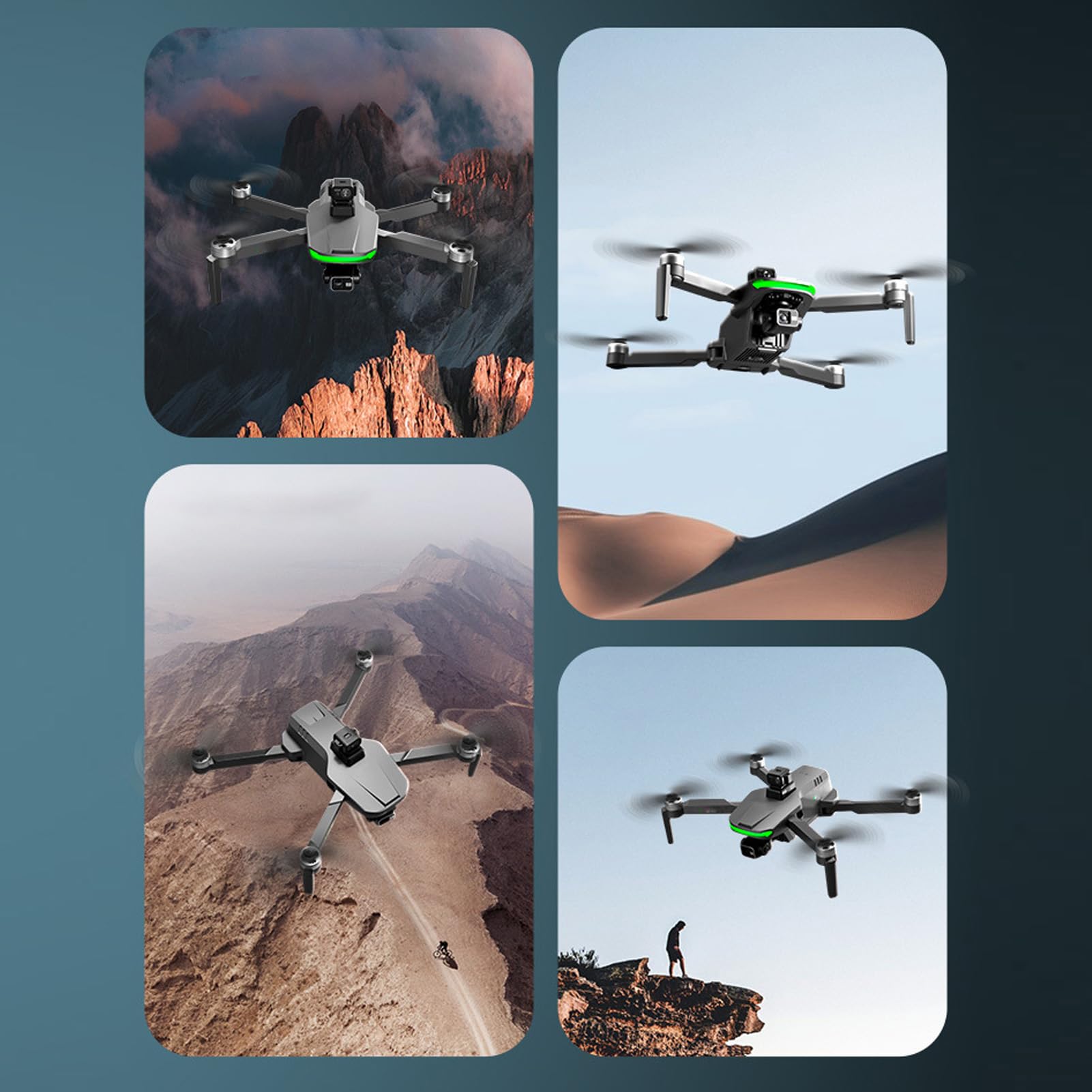 SENECESLI Droni con Fotocamera per Adulti 1080p, Droni per Principianti con Carta da 32 GB, Principiante di Droni Quadcopter RC, Tempo di Volo di Circa 33 Minuti
