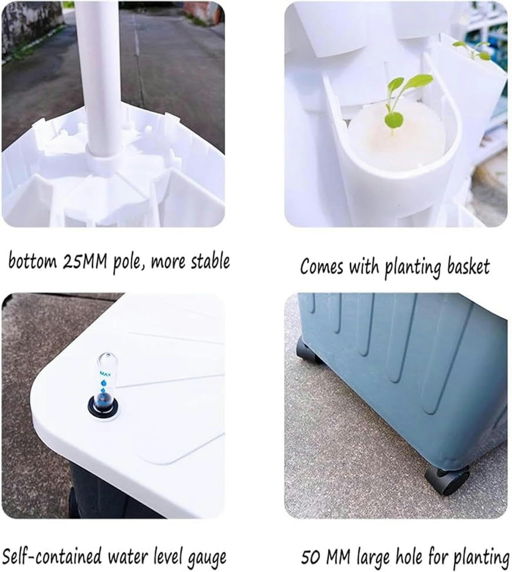 Système de Culture hydroponique Tower, 8 couches/10 couches/12 Couches, kit Complet Jardin d'herbes aromatiques d'intérieur