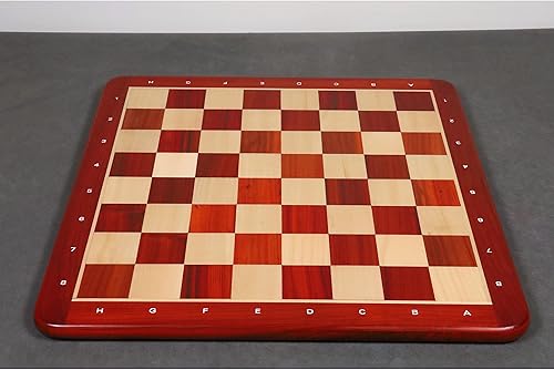 Miniatura 2 de RoyalChessMall - Tablero de ajedrez Bud de palisandro y arce de 21 pulgadas, cuadrado de 1.969 in, notaciones algebraicas