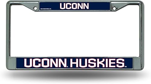 Miniatura 19 de Rico Industries NCAA Premium 12" x 6" Chrome Frame with Plastic Inserts - Car/Truck/SUV Automobile Accessory