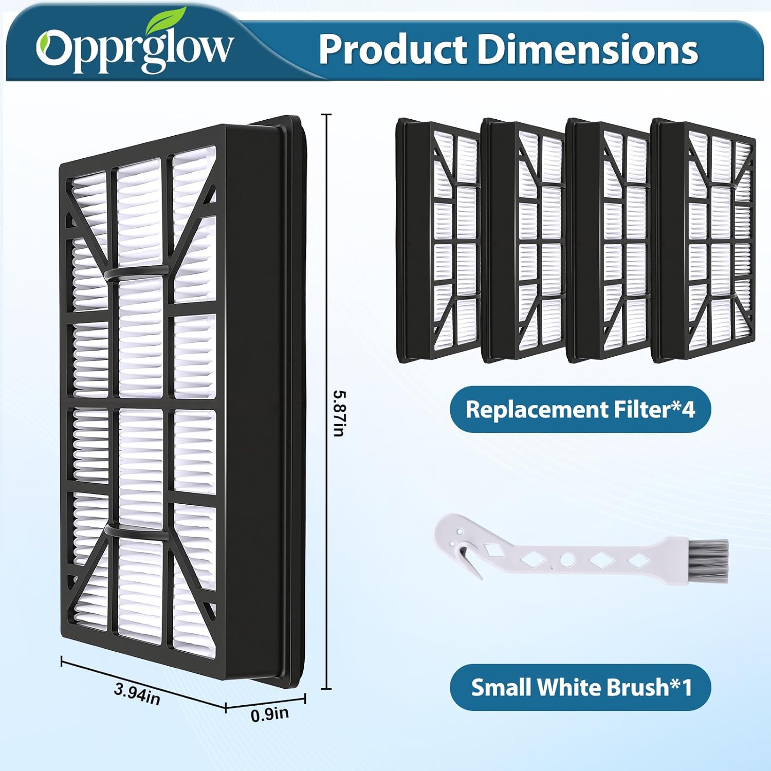 4 Pack EF-12 HEPA Replacement Exhaust Filter Compatible with Kenmore 600 Series, 62731, 52731, 81615, 81614, BC4026 Canister Vacuum Cleaners, Part #591021101