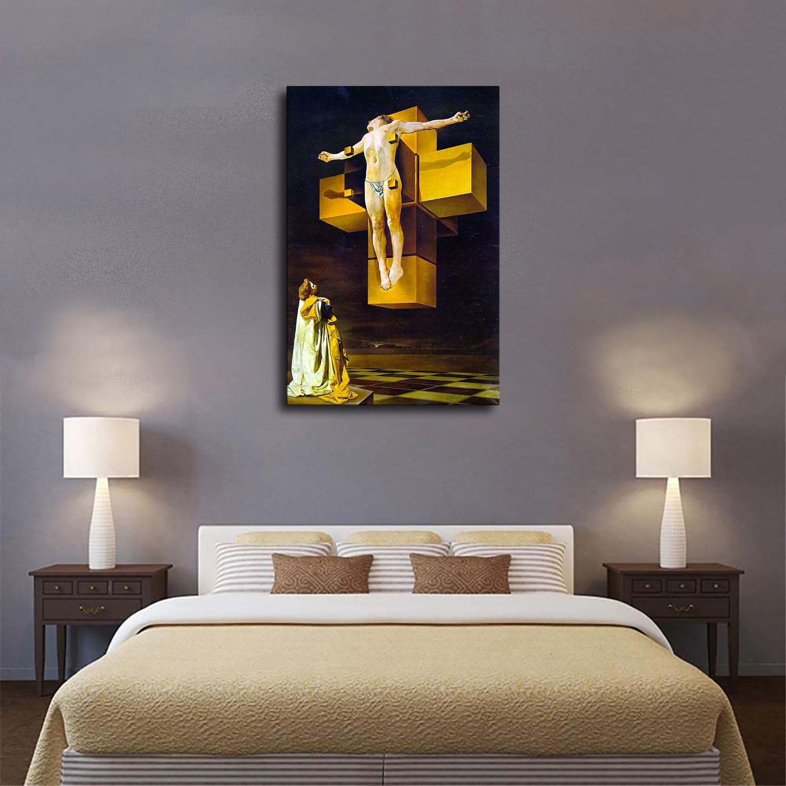 Amazon.com: Crucifixion Corpus Hypercubus Jesus Cross Poster
