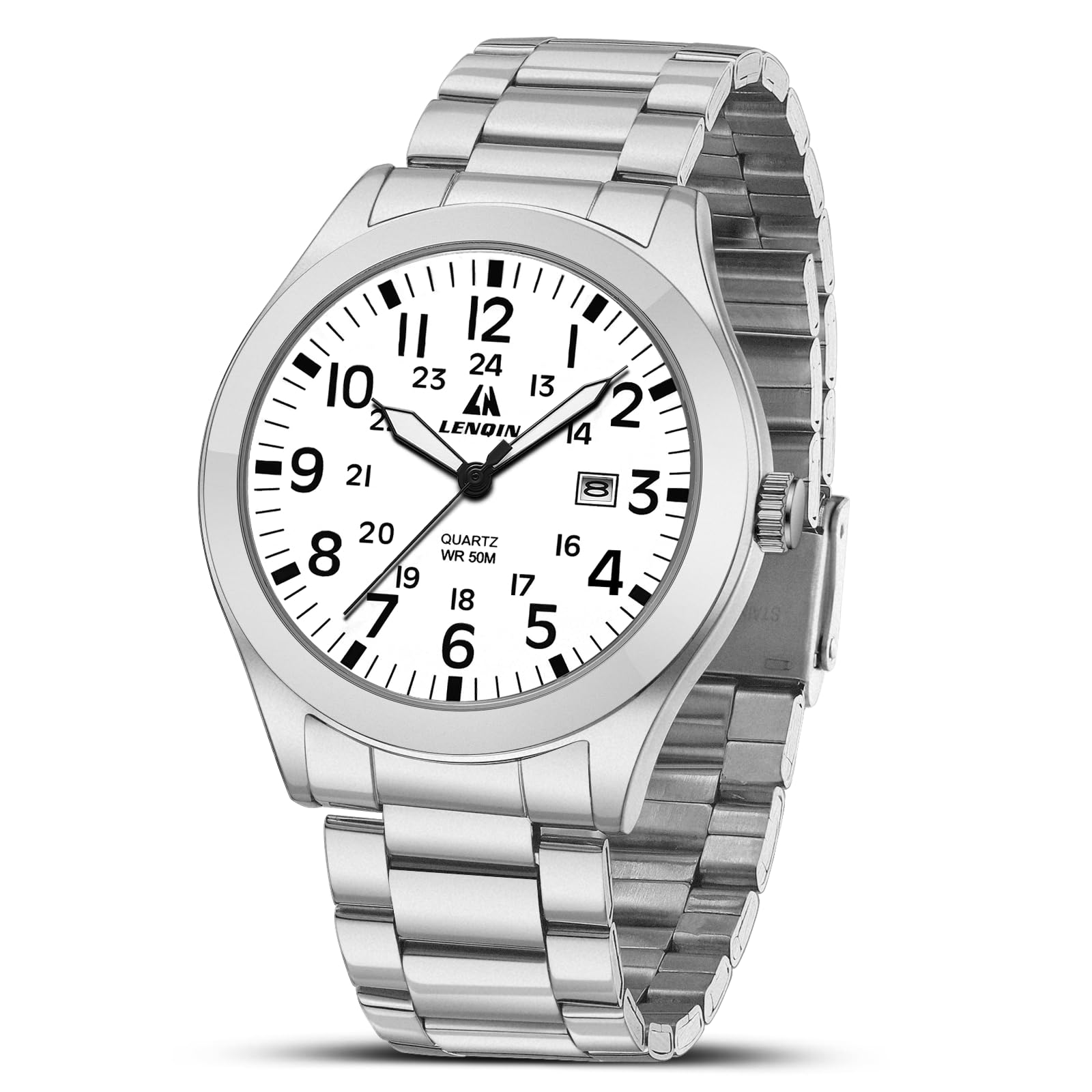 LN LENQIN Orologio Uomo Orologio Militare Orologio Campo Orologi Analogici Al Quarzo Per Uomo Orologi Polso Impermeabili Con Cinturino in Nylon Orologio Sportivo Tattico Militare Con Data