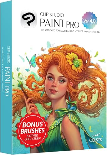 CLIP STUDIO PAINT PRO - الإصدار 4 | الترخيص الدائم | لنظامي التشغيل Windows وmacOS
