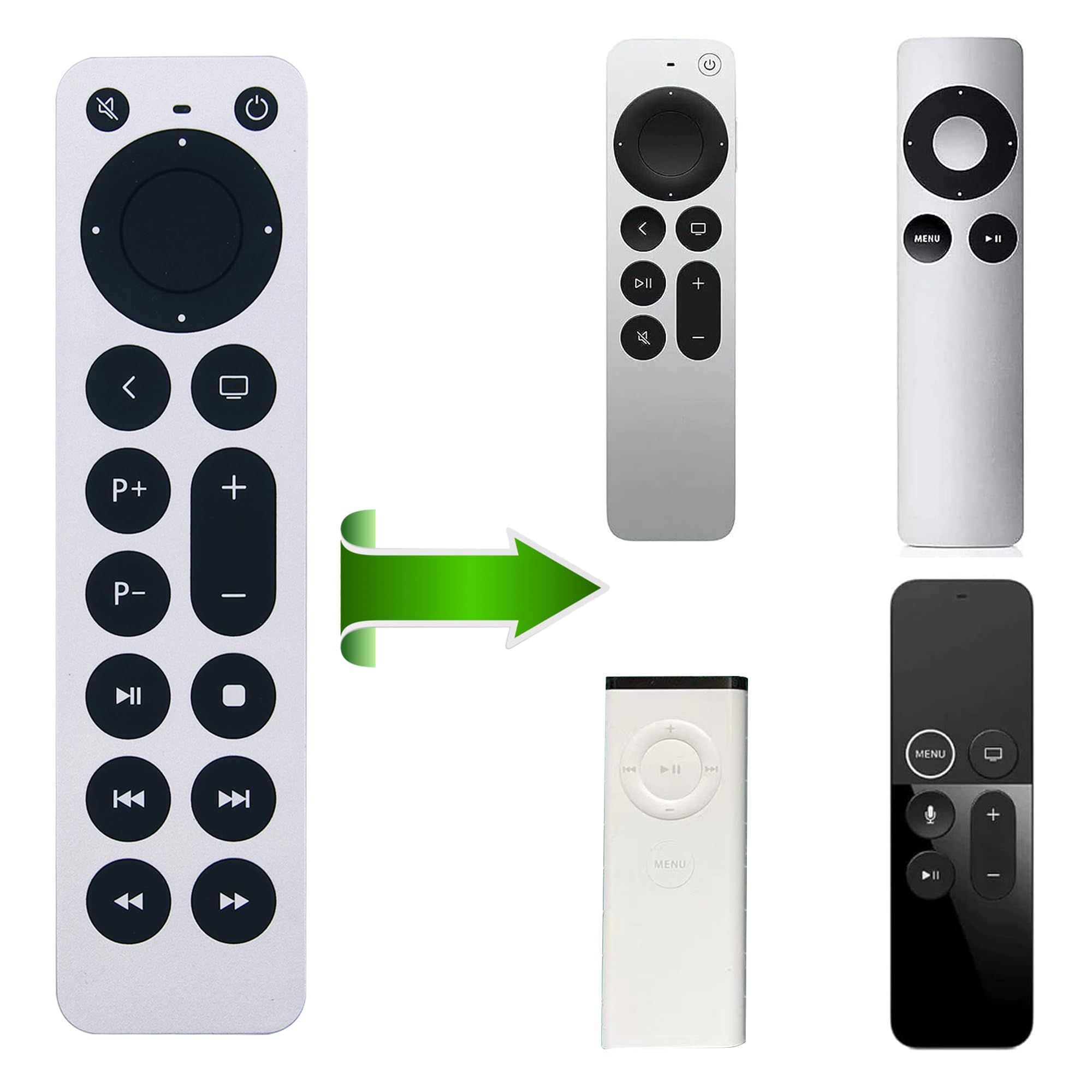 Replacement Remote Control for Apple TV 4K (1st-4th Gen) and HD