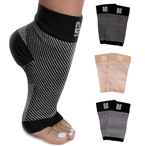 Modetro Sports Tobillera para alivio de la fascitis plantar, tendinitis y soporte del tendón de Aquiles, manga de compresión para pies para hombres