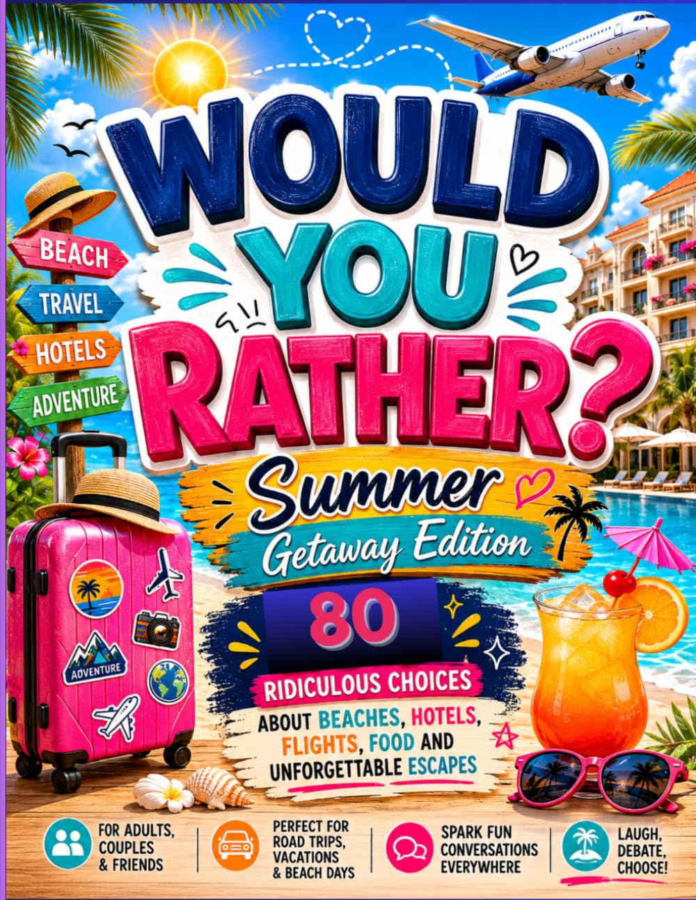 Would You Rather?: Summer Getaway Edition: 80 Ridiculous Choices About Beaches, Hotels, Flights, Food and Unforgettable Escapes