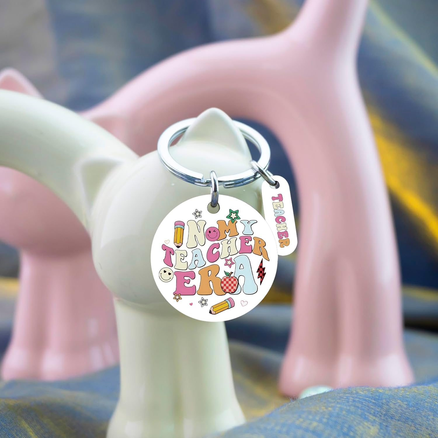 Valentines Day Gifts for Teachers Daycare Teacher Gifts for Women Best Teacher Gifts from Student Appreciation Thank You Teachers Keychain - Image 3