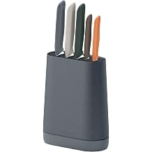 Zyliss 6 Piece Knife Set with Block, 6 Piece Set, 5 Kitchen Knives, 1 Block, Sharp Japanese Stainless Steel, Non Slip Base, Includes Paring, Serrated Paring,Chef Carving and Bread Knife