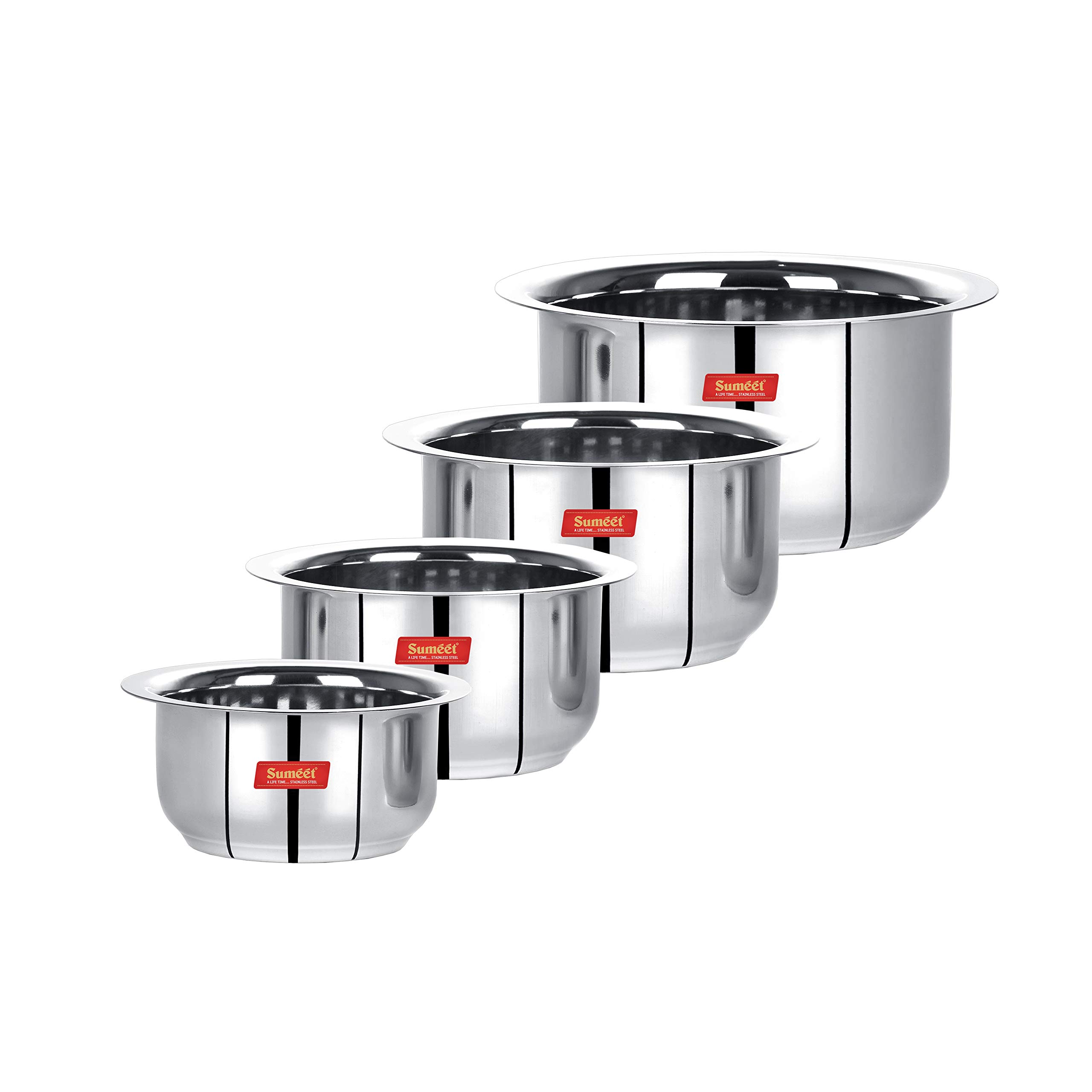 Ustensiles de cuisine inox induction Sumeet fond plat pour plaque gaz et cuisine