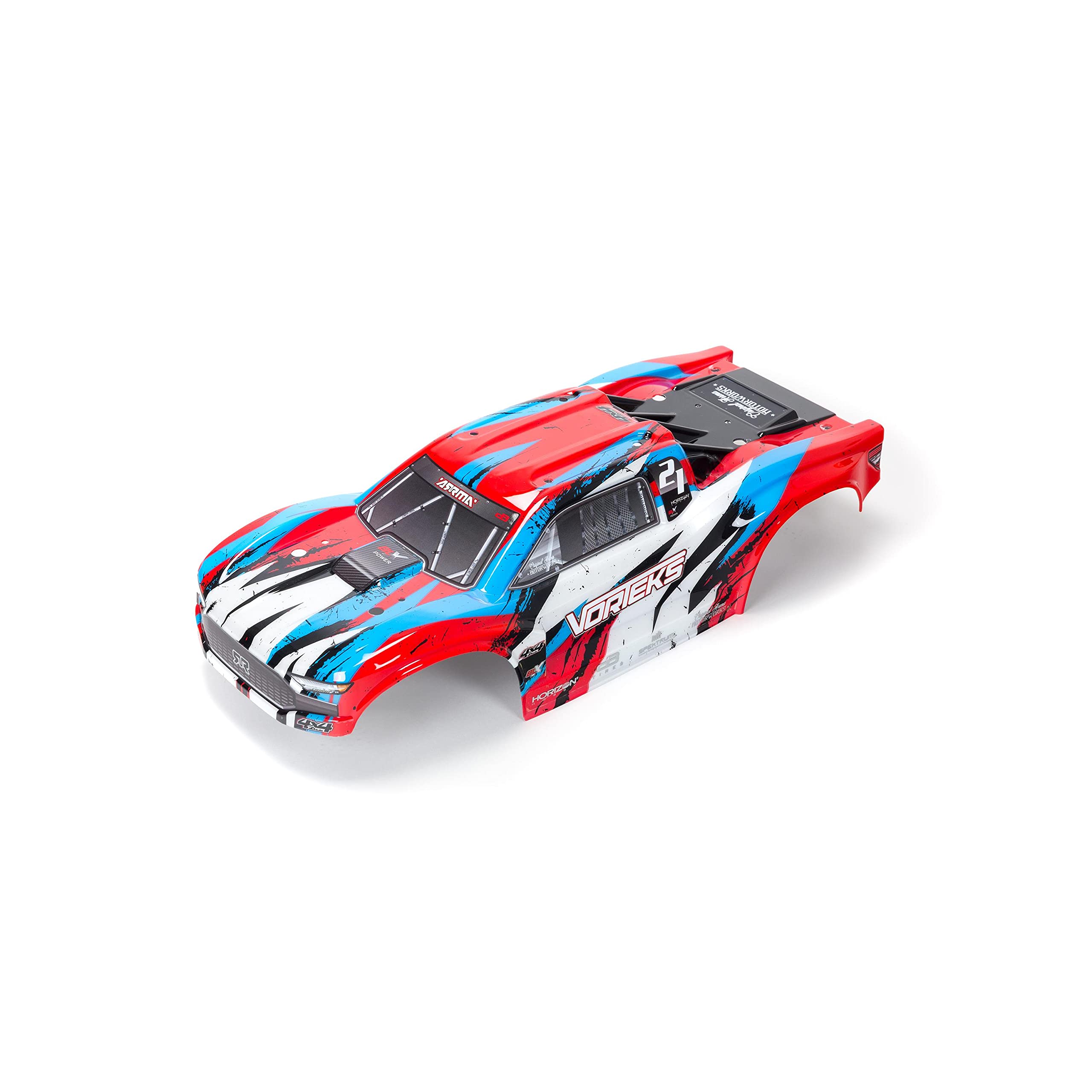 1/10 Painted Body, Red/Blue: VORTEKS 4X4 BLX, ARA402319