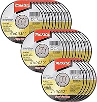 Vista 11 de Makita B-46143 - Rueda de corte ultrafina de 4” x 0.032” x 5/8”, acero inoxidable