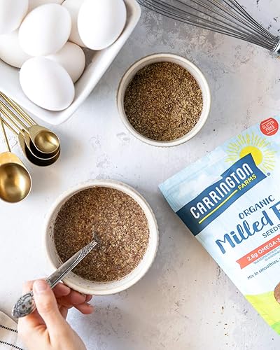 Miniatura 3 de Carrington Farms Semillas de lino molidas orgánicas, sin gluten, USDA orgánico, 14 onzas