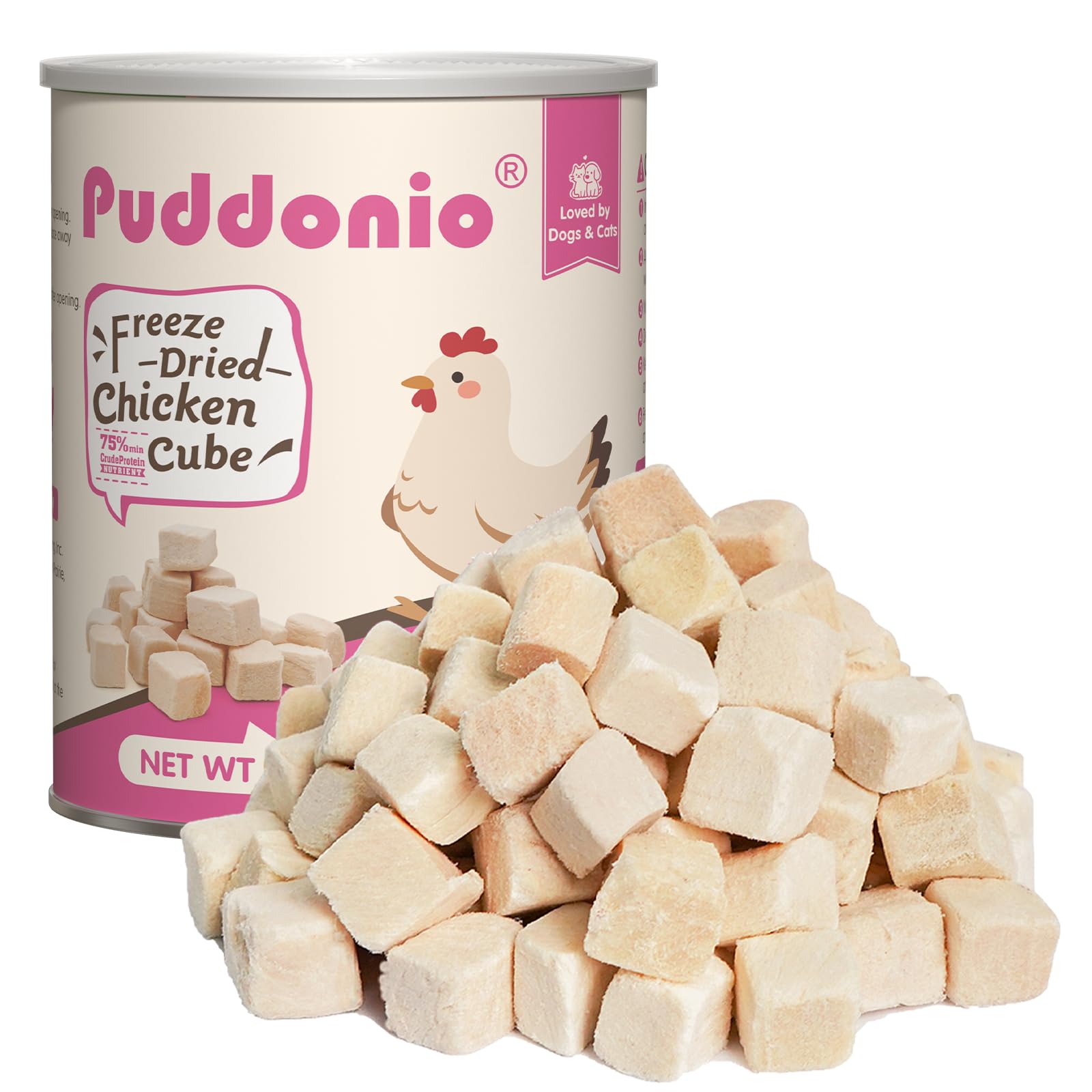 Puddonio Freeze Dried Chicken Breast Treats