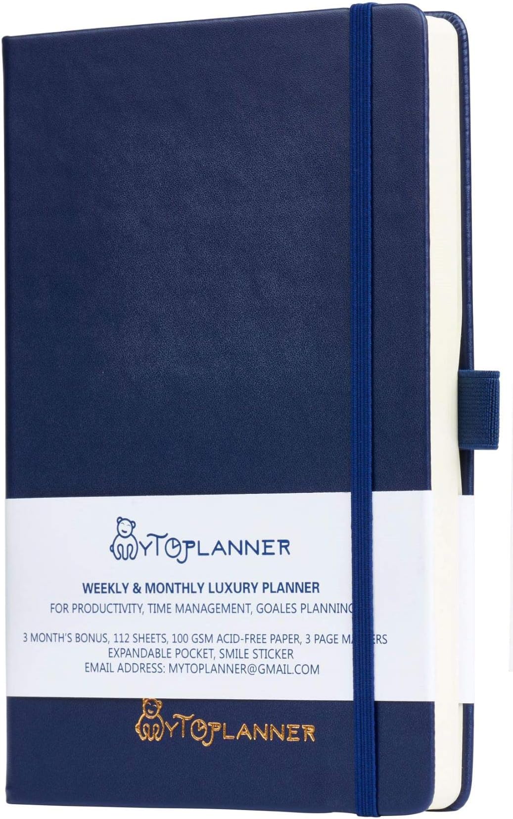 Calendar Planner 2020-2021, Undated Daily & Weekly Agenda, Be Productive 15 Months, 224 Pages, A5 Premium, Thicker Paper, Inner Strong Pocket, Stickers & eBook Included.