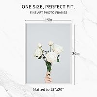 Vista 676 de Fun Memories Portarretratos de metal de 16 x 20 pulgadas con paspartú de 11 x 14 pulgadas, acabado de aluminio cepillado, parte delantera de vidrio