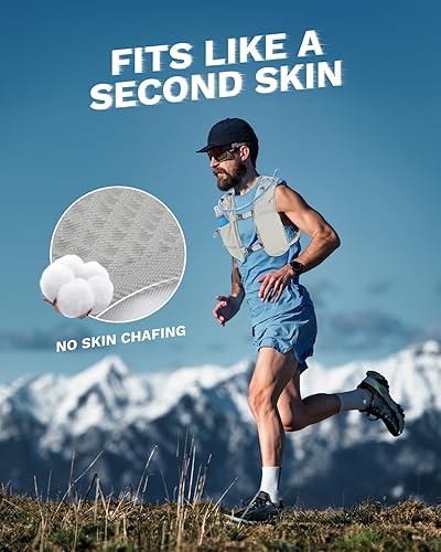Miniatura 9 de Chaleco de correr para mujeres y hombres, mochila de hidratación para correr, chaleco de hidratación, con soporte frontal para teléfono, correa
