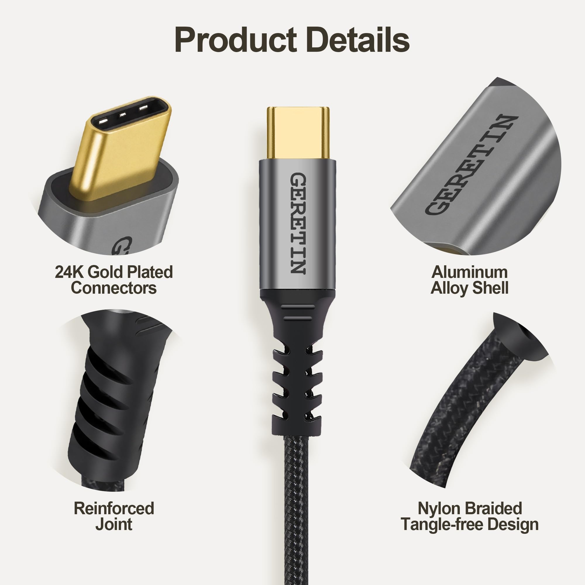 Câble Audio USB C vers 2 RCA Câble Adaptateur Type C Mâle vers 2RCA Mâle Y Auxiliaire Audio Stéréo Compatible avec Téléphone Amplificateur Enceinte HDTV Home Cinéma iPhone 16/17 Pixel 10/9-2M