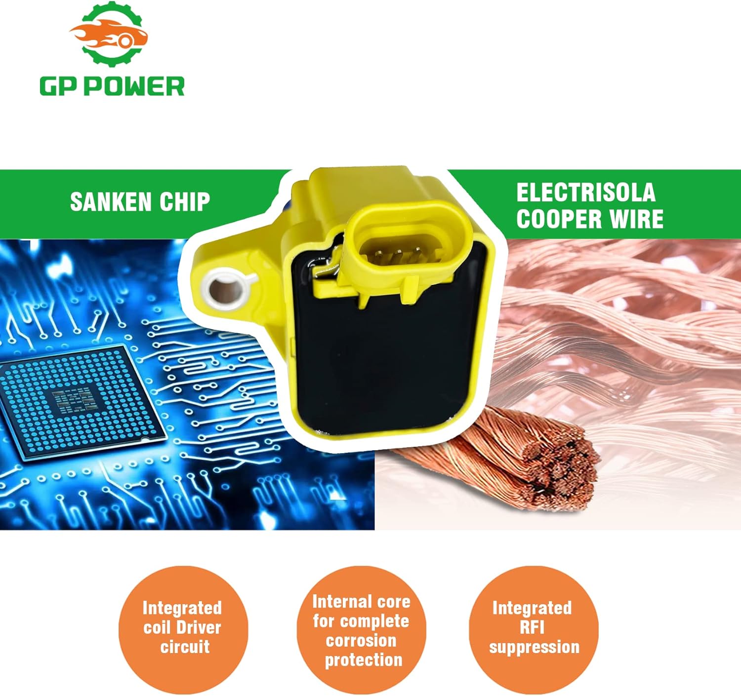 IGNITION COIL 12596547 12612369 UF497 SET OF 6 COMPATIBLE WITH Buick Rainier Chevrolet Colorado Trailblazer EXT GMC Canyon Envoy Hummer H3 H3T Isuzu Ascender Saab 9-7X 2.9 3.7 4.2 L4 L5 L6