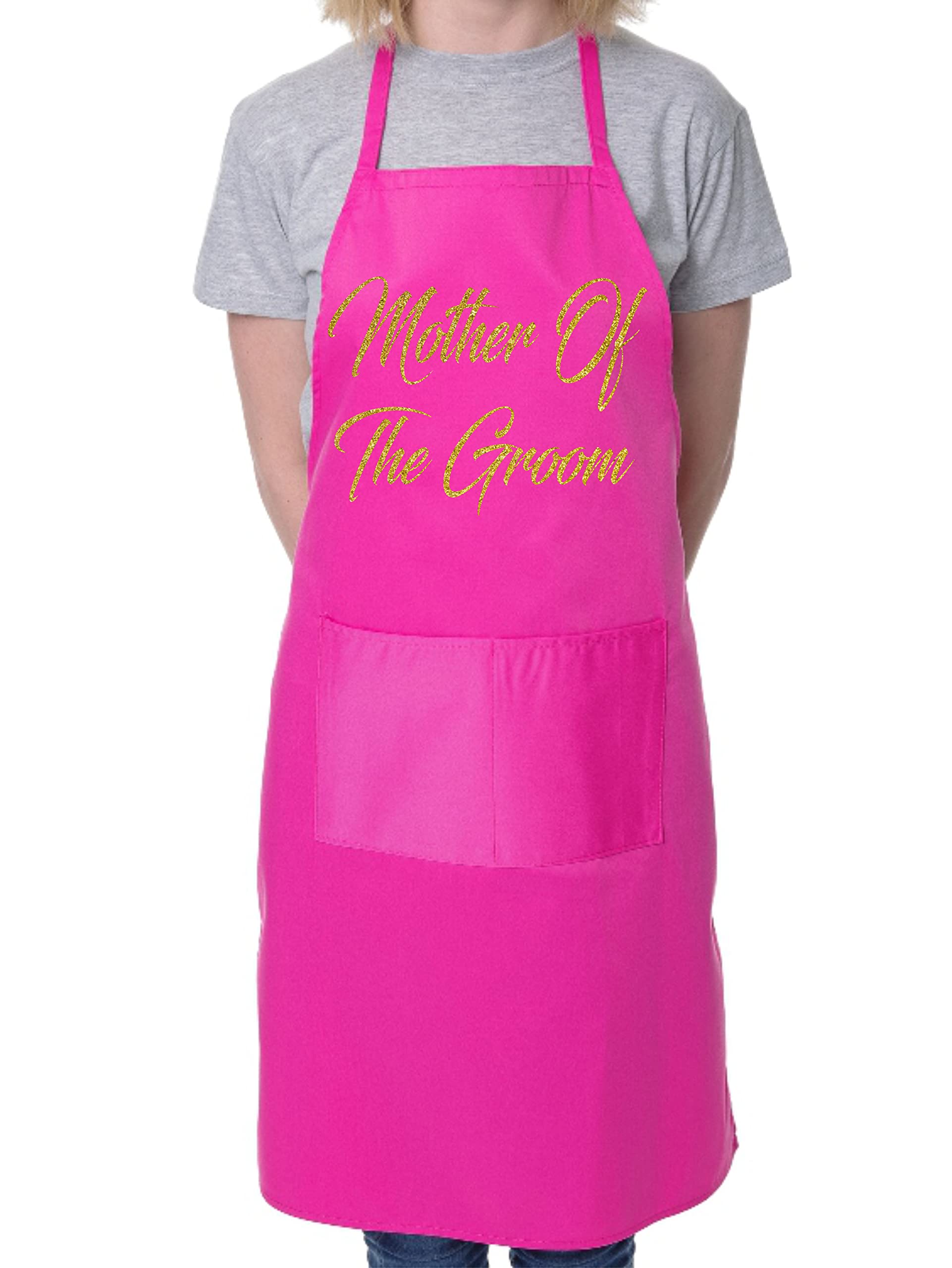 Print4U Mother Of The Groom Novelty Apron Wedding Favour Pink