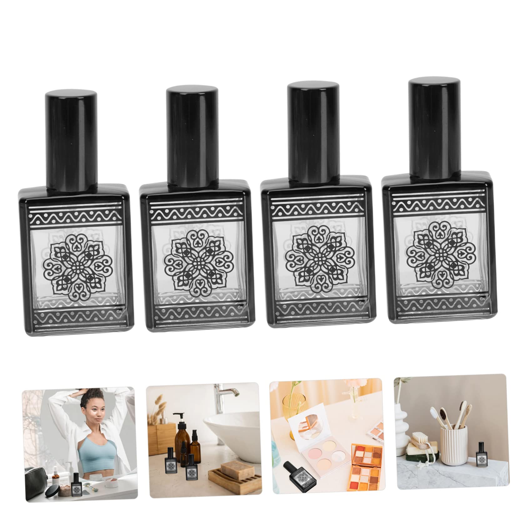 Beaupretty 8pièces Flacons De Parfum Rechargeables Vaporisateurs De Voyage Pratiques De Design Aléatoire