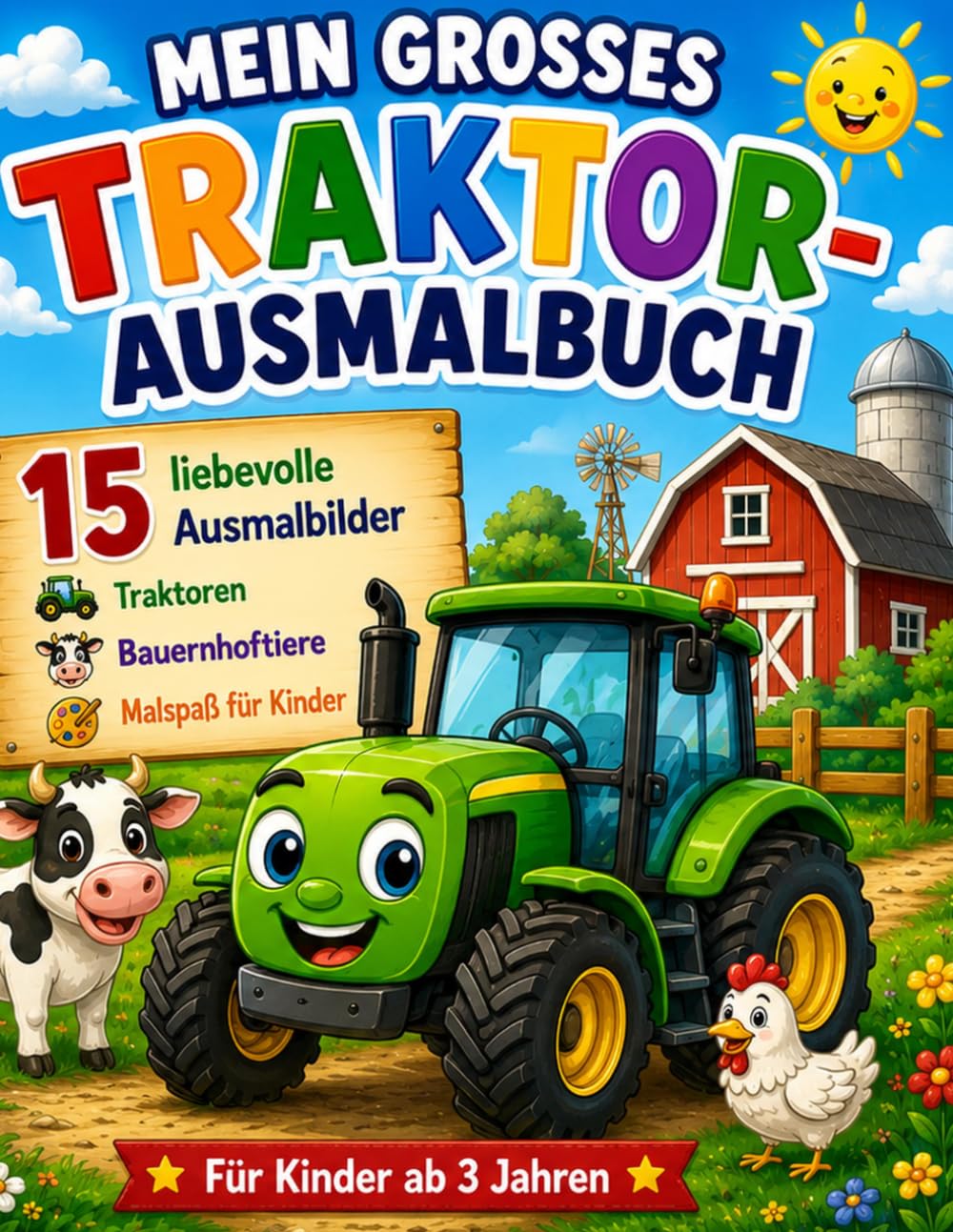 Mein großes Traktor-Ausmalbuch