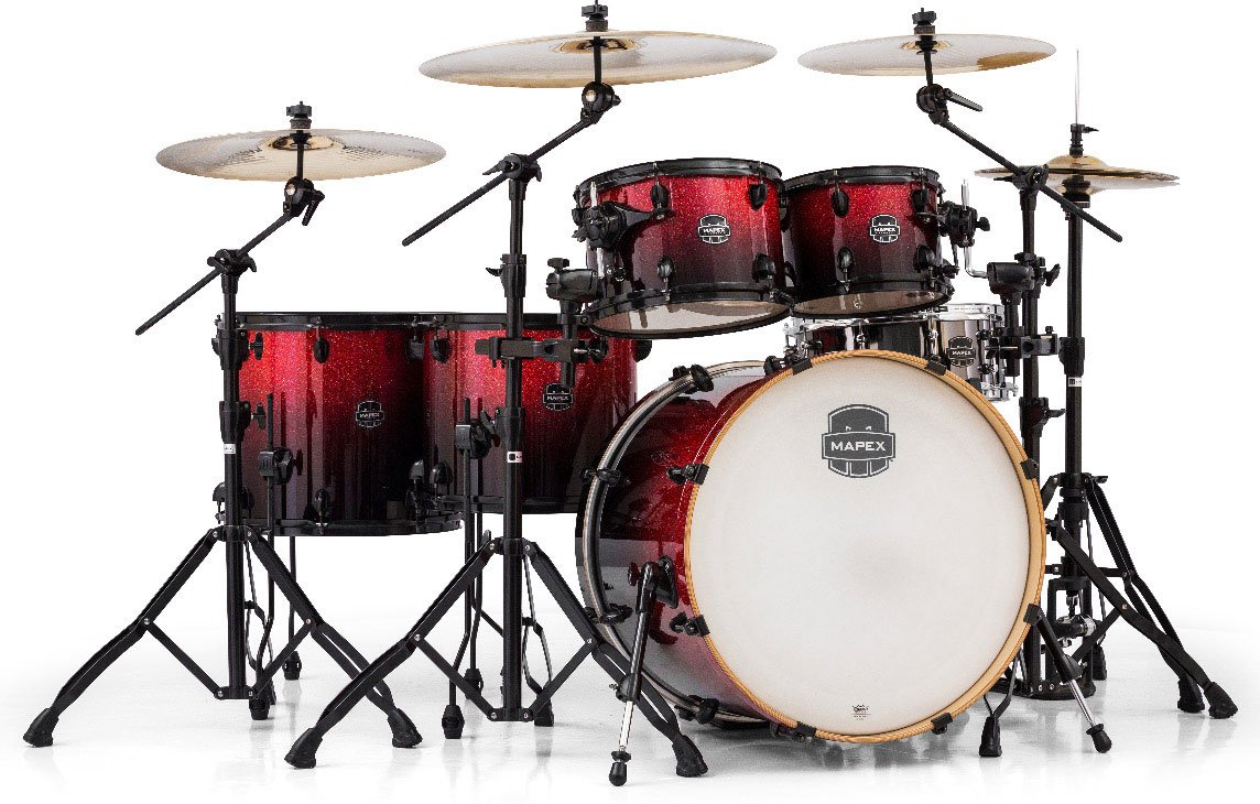 MAPEX 628SF-BNV - ARMORY 6 SHELLS ROCK STUDIOEASE MAGMA RED (WITHOUT HARDWARE) Drumsets Studio Drumkit