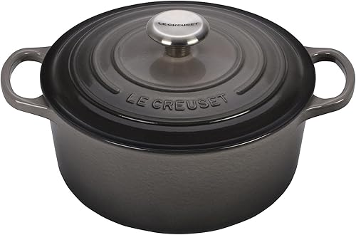 Miniatura 2 de Le Creuset Paquete de utensilios de cocina para horno y estufa de 5 piezas con horno holandés redondo de 4-12 cuartos de galón, olla cubierta Le