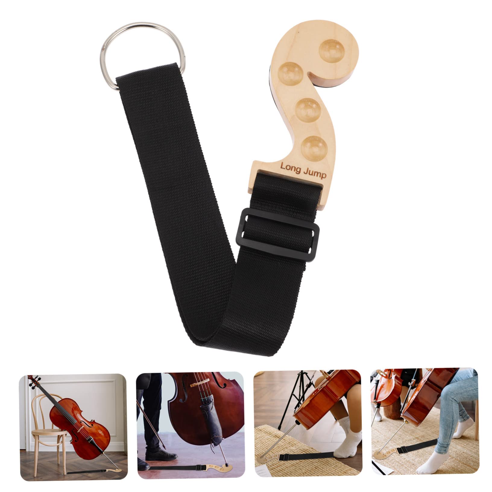 Yardwe Wooden Cello Endpin Rest Non Slip Maple Pad for Comfort and Stability Lightweight Design for and Storage for Cello and Bass Players