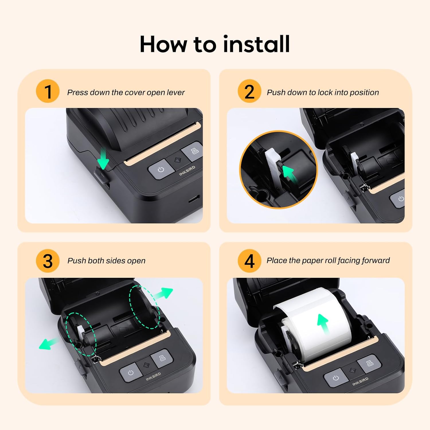 Inkbird Label Maker Machine with Tape, N20 Bluetooth Label Makers, Portable Thermal Label Printer Easy to Use for Office Barcode Address School Home