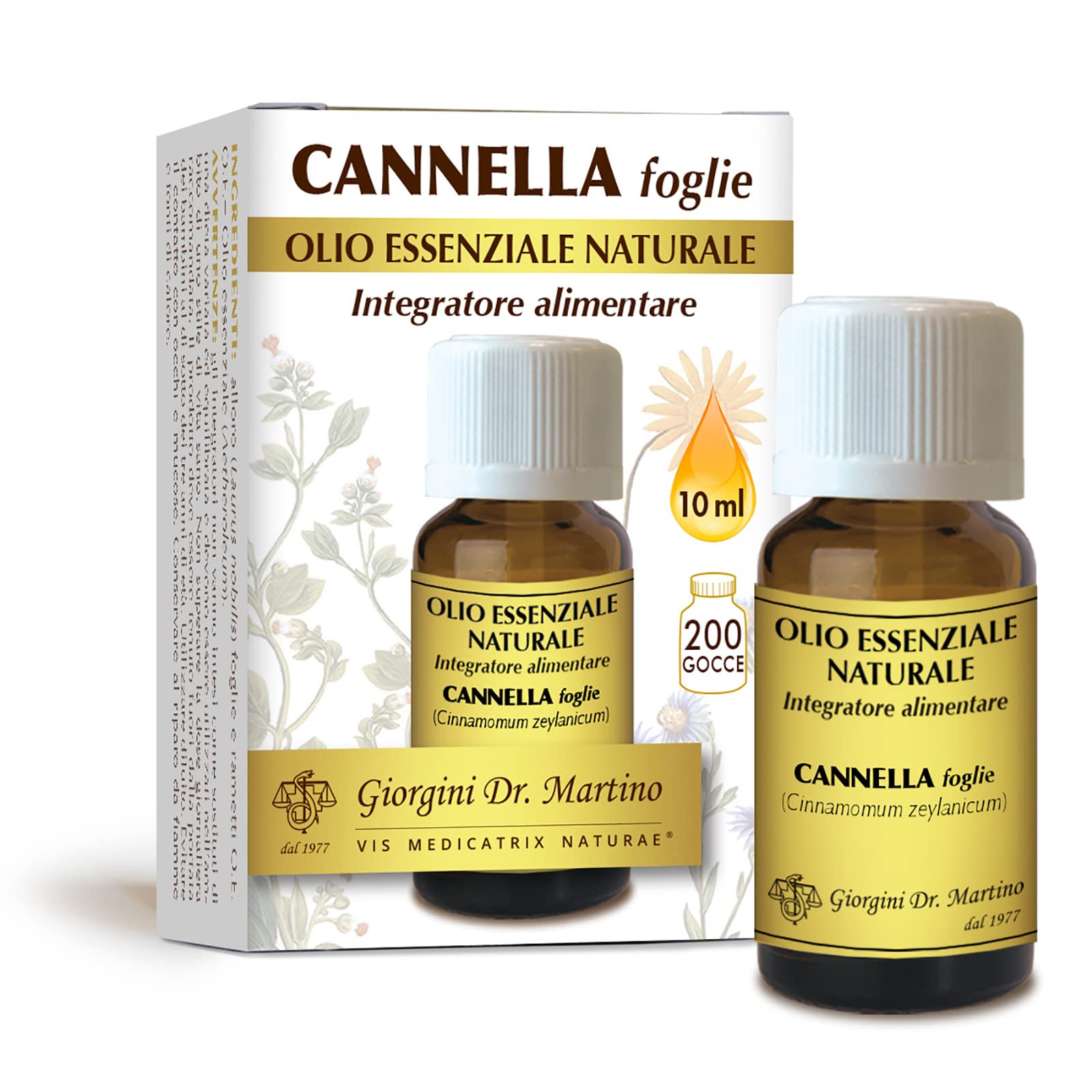 Dr Giorgini Cannella Foglie O.E.V. Olio Essenziale - 10 Ml - 4
