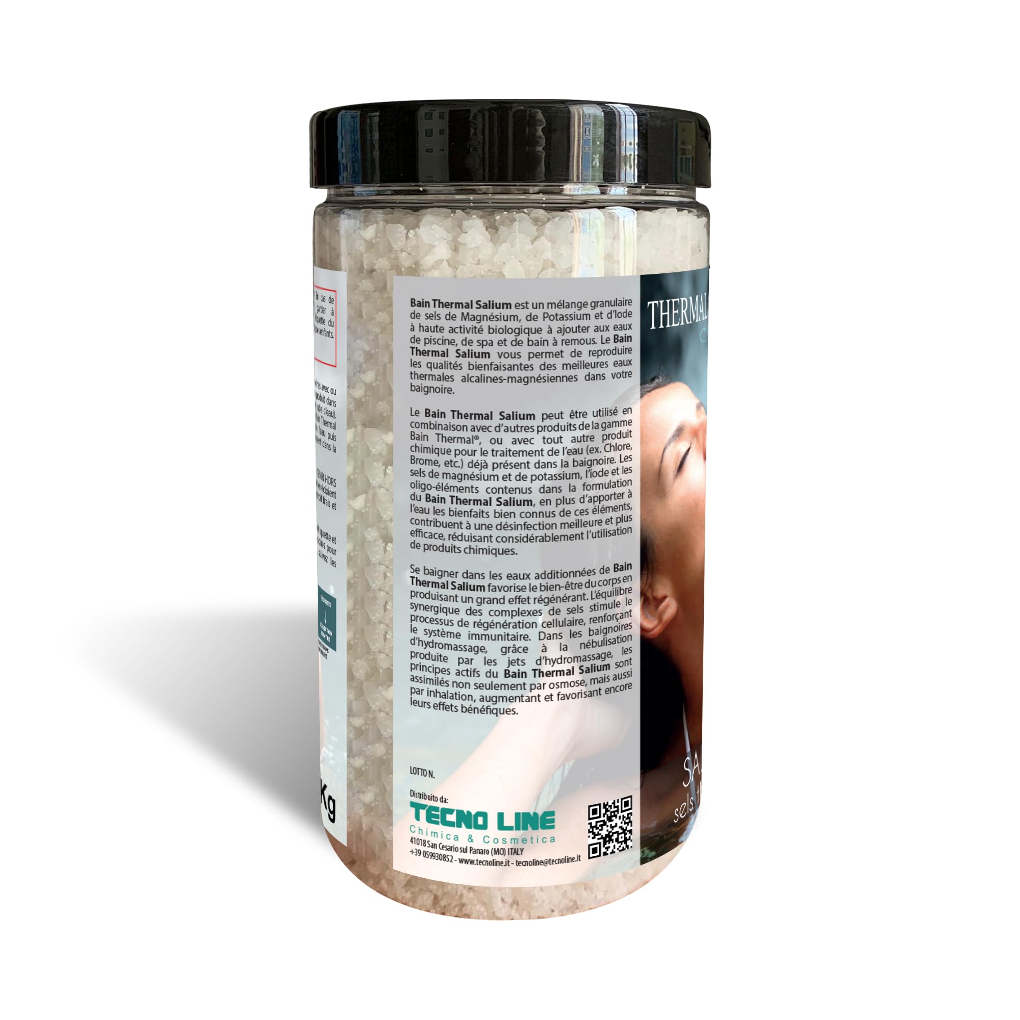 Thermal Bath Salium, Sali Termali, Riproduce Qualità Benefiche delle Acque Termali Alcalino Magnesiache, per Piscina e Spa Idromassaggio - 1 KG