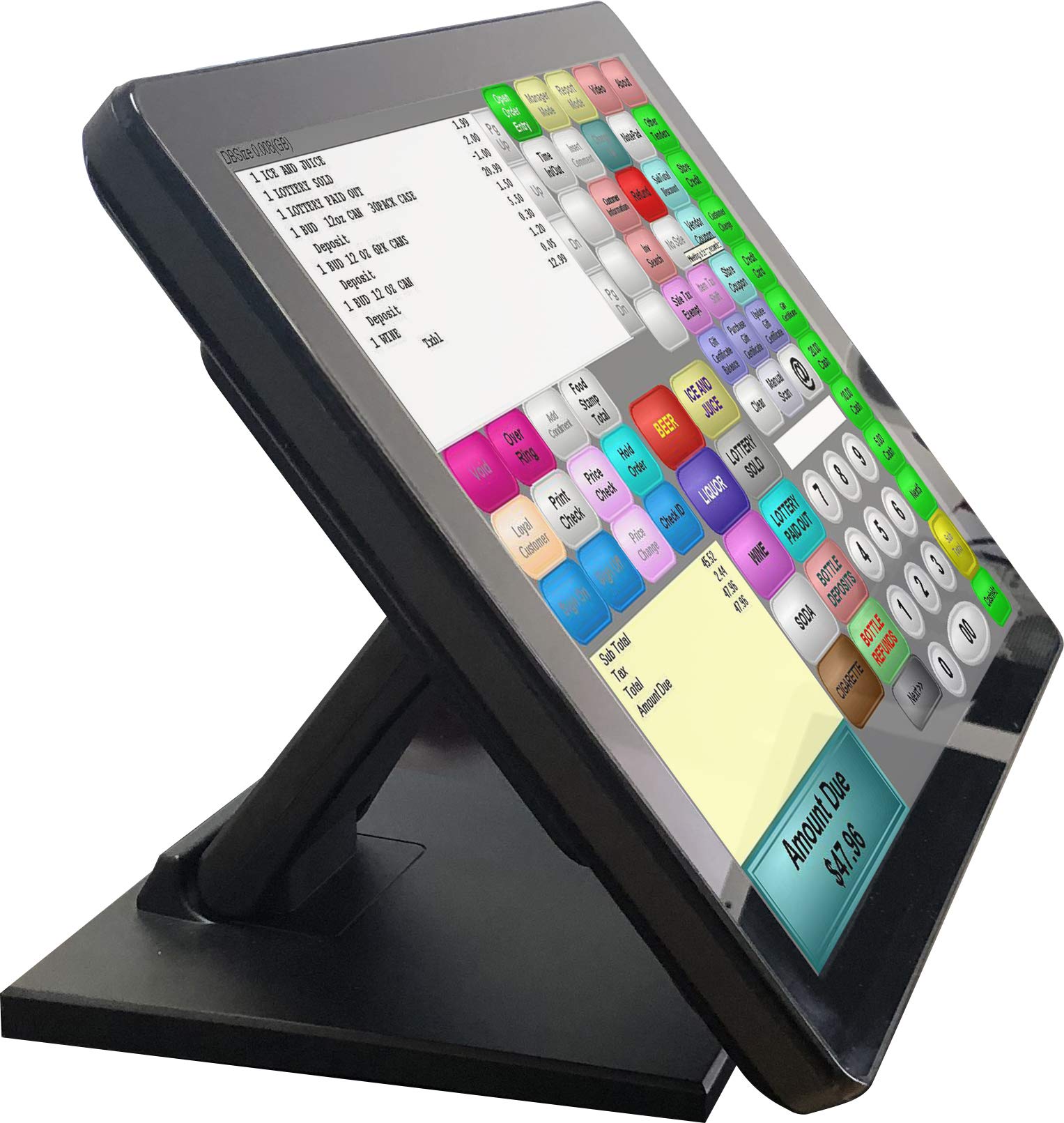 Touch Screen Cash Register 15.6 Inch Touch Screen Monitor POS Capacitive  Resistive USB Touch Screen Monitor VGA HDMI Port... Pos Tablet System