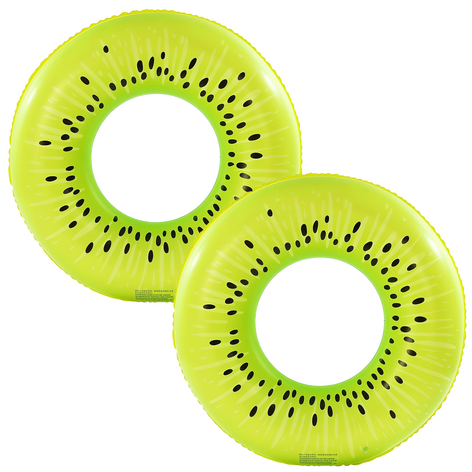 2 Pack Kids Inflatable Swimming Rings 70cm,Fruit Print Swim Rings for Adult Kid,Swimming Ring Inflatable Rubber Rings Pool Floats for Boys Girls Women Paddling Pool,Beach,Holiday and Summer Water Play