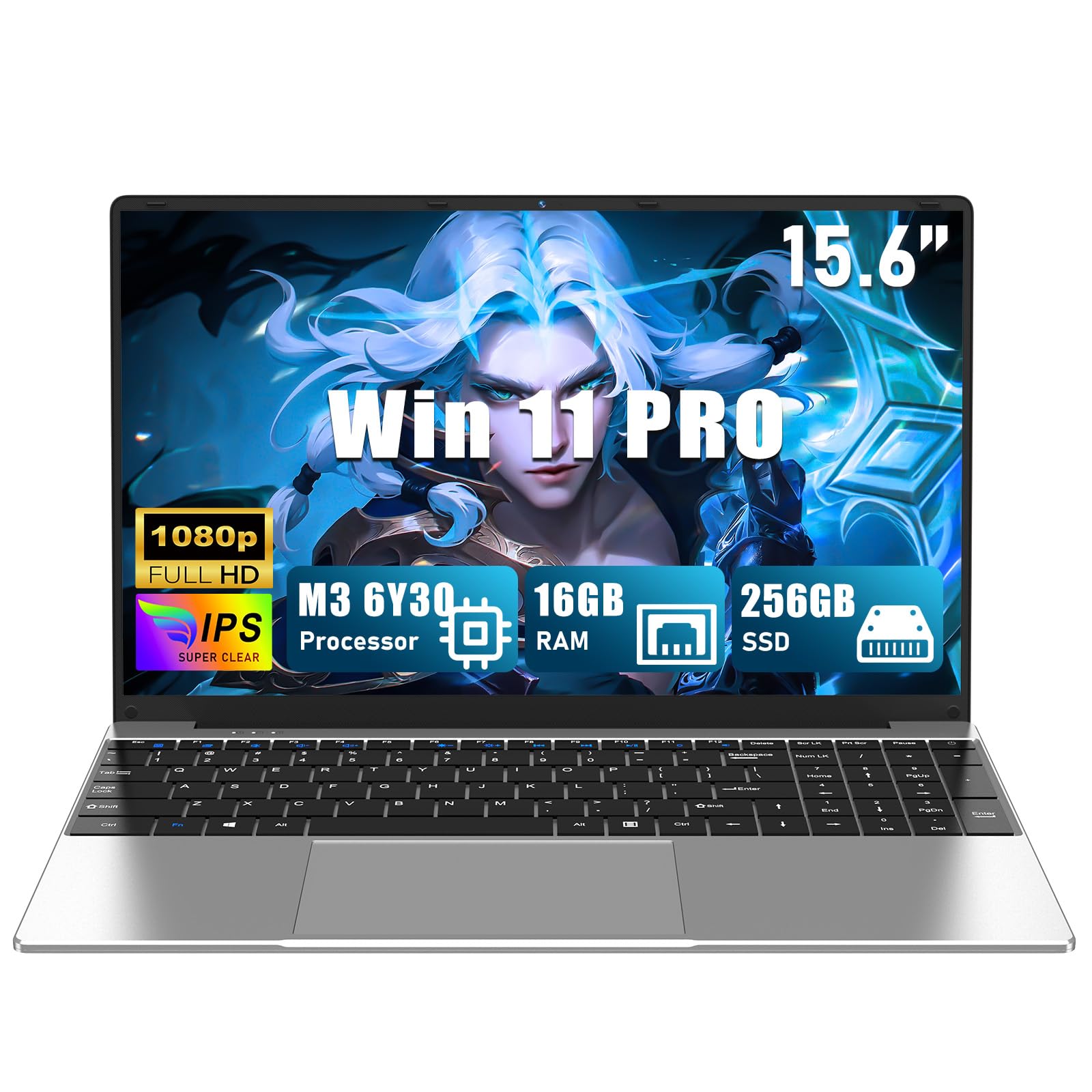 Portátil CHIFUYOU 16GB RAM, SSD 256GB, FHD 15,6" para Pro...