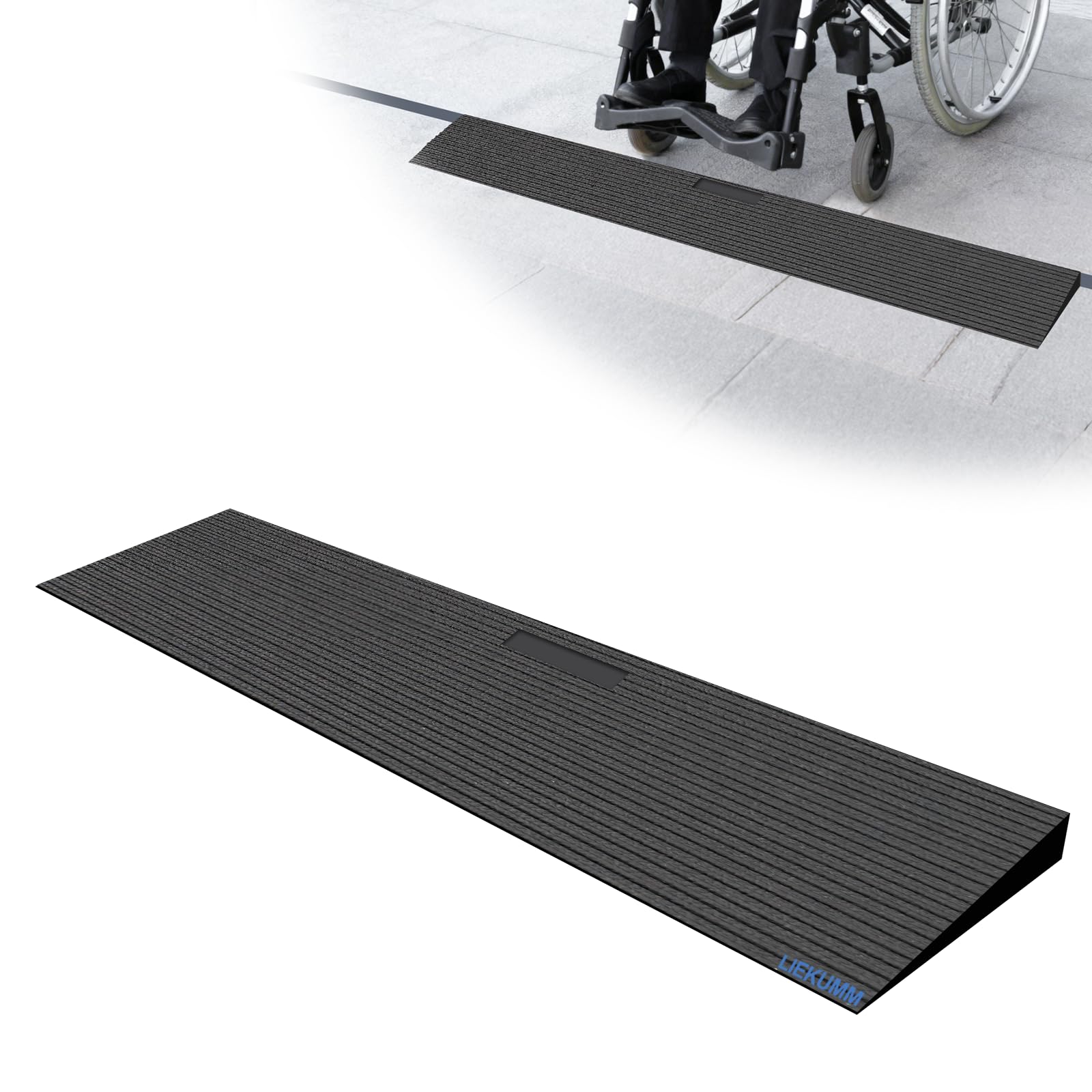 Amazon.co.jp: LIEKUMM 段差解消スロープ 高さ3cm ゴム製 耐荷重1500kg