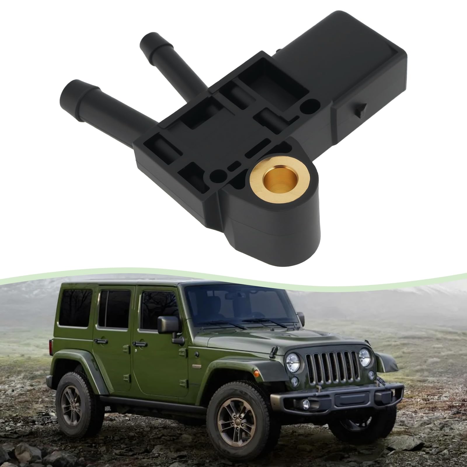 1x Capteur de Pression d'échappement de Voiture Capteur de Pression Différentielle 0281006278 56044587AC Compatible avec Bosch Compatible avec Benz