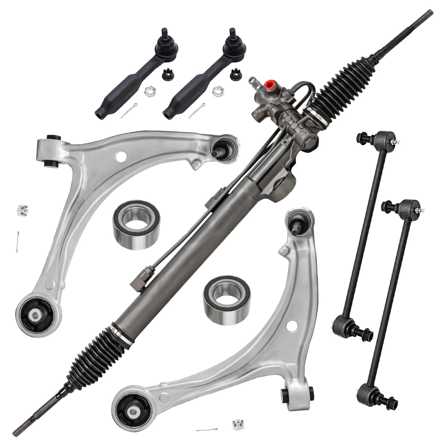 Detroit Axle - 10pc Front End Suspension Kit for 2005-2006 Honda Odyssey