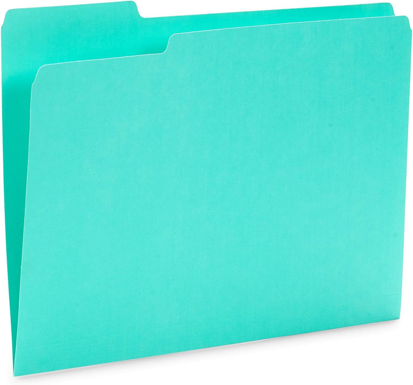 Blue Summit Supplies Ocean Tone Colored File Folders Letter Size, 1/3 Cut Top Tab File Folders, Assorted Blue and Green Colored, for Organizing and File Cabinet Storage, 100 Pack : Office Products